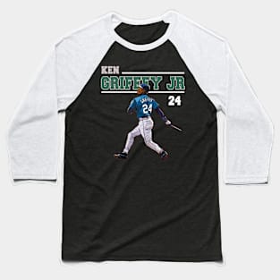 Ken Griffey Jr The Kid Basketball Legend Signature Vintage Retro 80s 90s Bootleg Rap Style Baseball T-Shirt